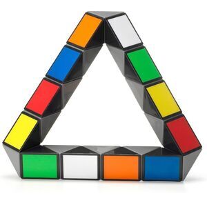 Rubik's Twist Kids Colorful 3D Puzzle Classic Brain Teaser Game Fidget Toy.